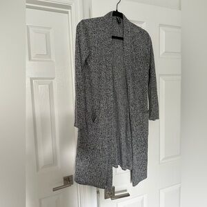 Elegant Heather Gray Women's Cardigan